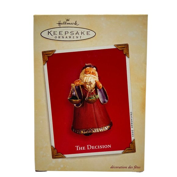 Hallmark Keepsake THE DECISION Santa Claus Ornament New In Box 2003 - Picture 1 of 9